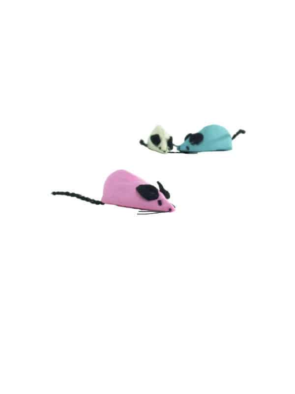 Souris en coton avec herbe a chats - Beeztees