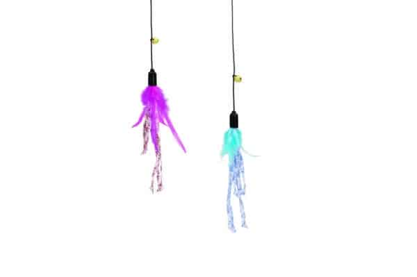 Canne a peche avec cordes et plumes pour chats - Beeztees