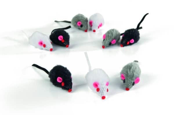 Souris mini en peluche, pour chats - Beeztees