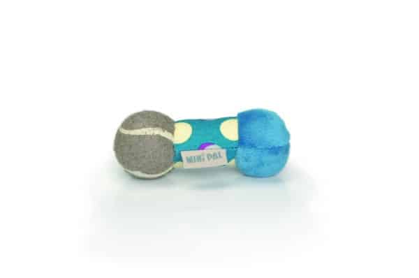 Haltere Minipal pour chihuahuas et petits chiens bleu fonce a pois jaunes-blancs - Beeztees