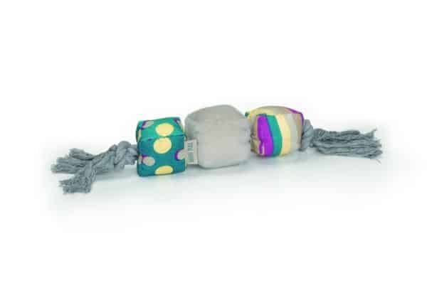 Corde a jouer Minipal pour chihuahuas et tout petits chiens gris et multicolore - Beeztees