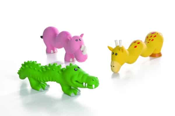 Jouet en latex animal sinueux
