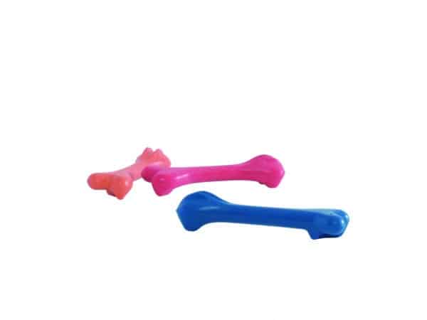 Os en caoutchouc massif pour chiens 14 cm