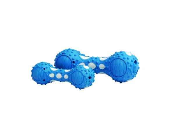 Haltere en caoutchouc Frosti pour chiens 17 x 6 cm