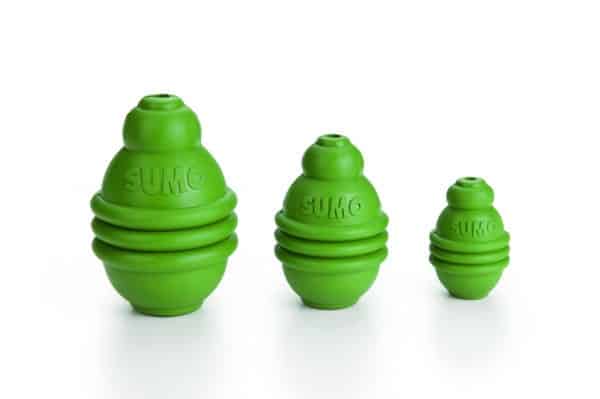 Jouet en caoutchouc Sumo Play pour chiens vert 6 x 6 x 8 cm - Beeztees
