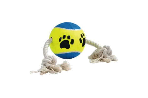 Balle de tennis avec corde