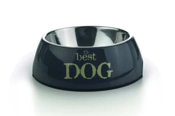 Gamelle Best Dog en melamine pour chiens gris 27 x 9 cm - Beeztees