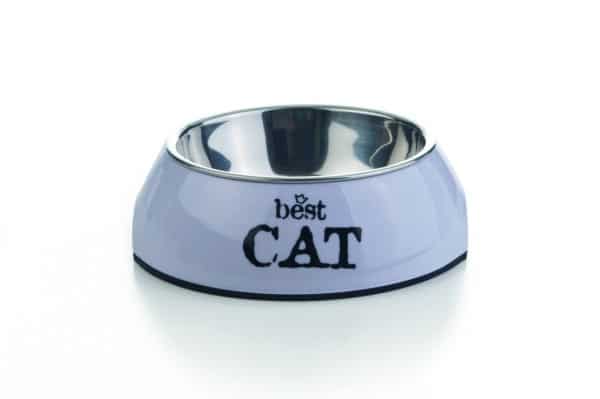 Gamelle Best Cat en melamine parme
