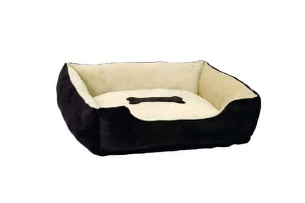 Panier, lit Siesta en peluche brun et beige, pour chiens 55 x 50 x 20 cm