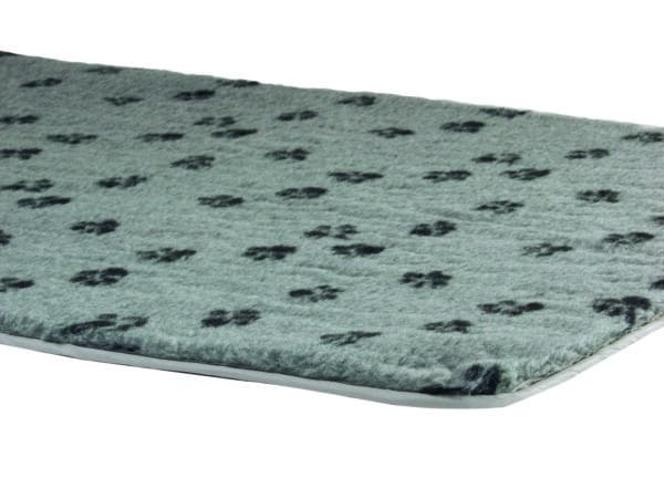 Tapis de cage motif pattes avec ourlet, pour chiens 121 x 78 cm