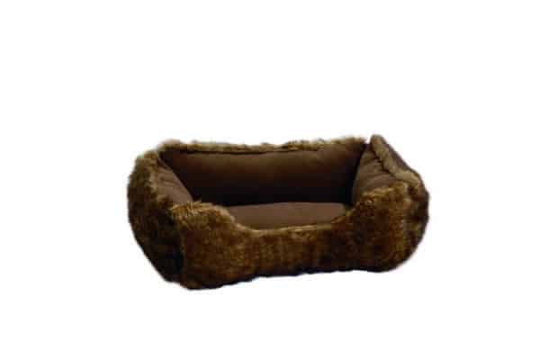 Lit, panier en polar Ice pour chats, brun