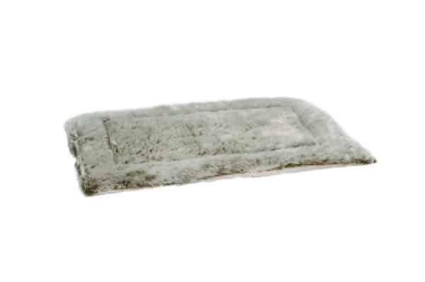 Tapis Cuddle en polar ultra-doux, pour cages de chiens 49 x 36 x 3.5 cm gris