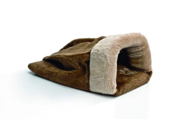 Sac de couchage brun et beige pour chats - Beeztees