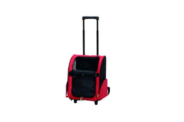 Sac de transport Trolly, rouge et noir, pour chiens et chats - Beeztees