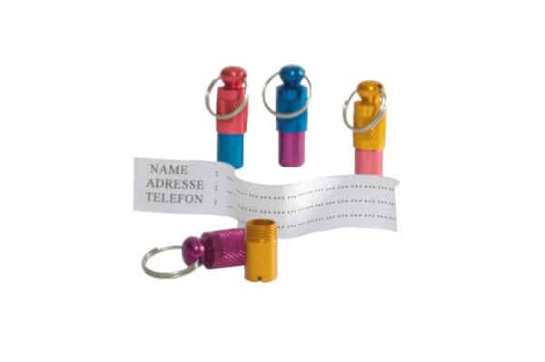 Tube d'identite colore pour chiens - Beeztees