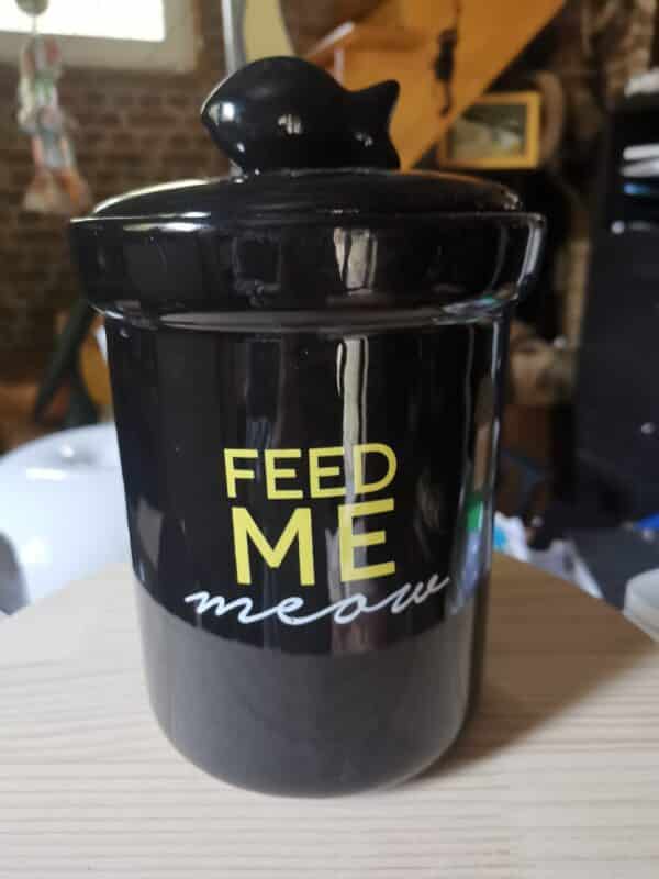 Pot à friandises chat