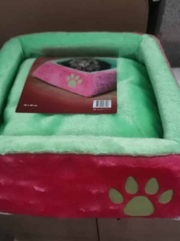 Panier Retro Relax en peluche, pour chats