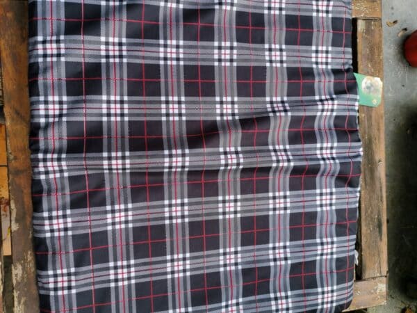 Coussin plat pour cage de chien noir et gris 63 x 55 cm