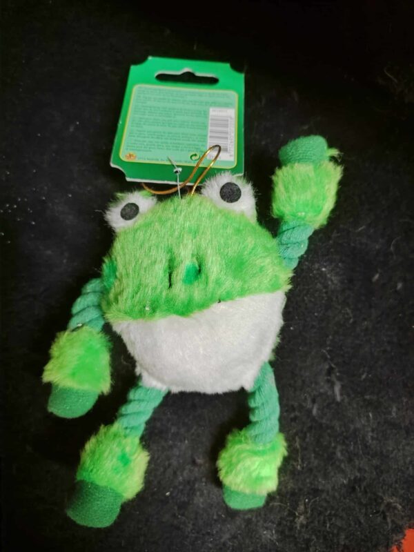 Balle de tennis en peluche en forme de grenouille - 9 cm